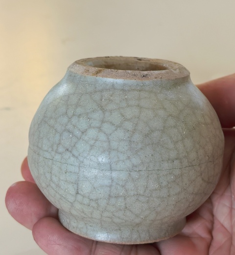 古玩陶瓷青釉罐真品鑒賞圖