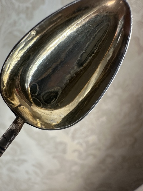 古玩雜項銀質吉祥紋餐具套裝真品鑒賞圖