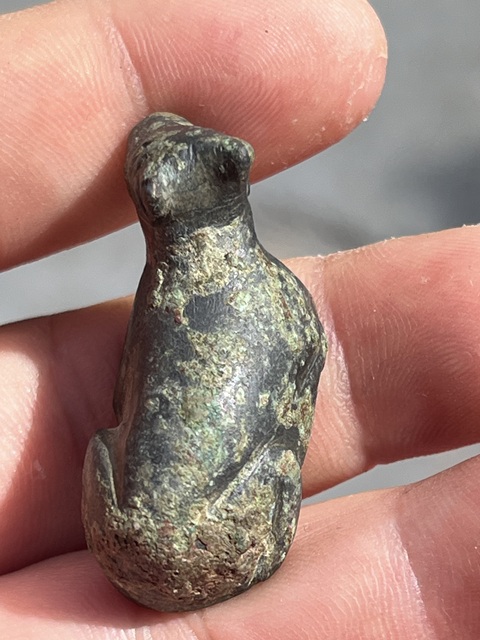 古玩銅器銅臥牛真品鑒賞圖