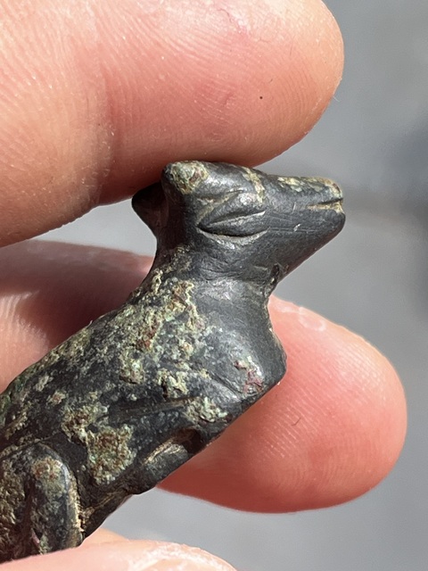 古玩銅器銅臥牛真品鑒賞圖