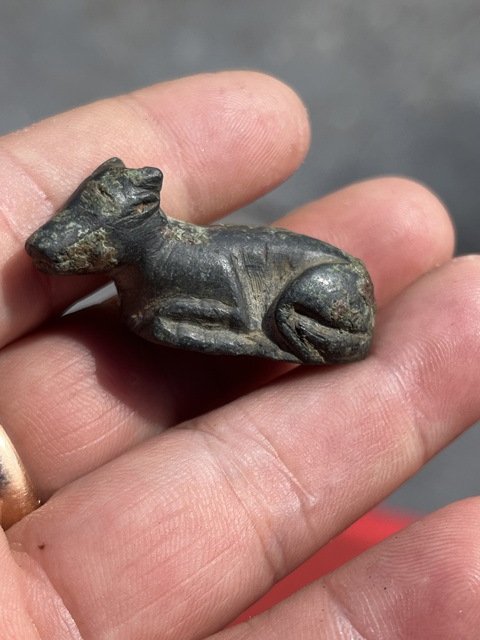 古玩銅器銅臥牛真品鑒賞圖