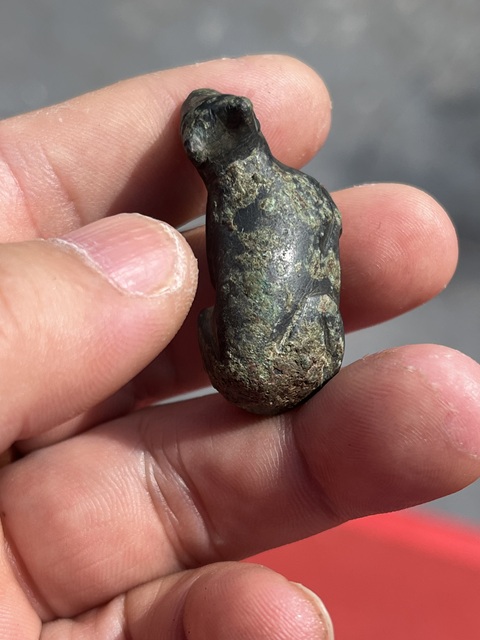 古玩銅器銅臥牛真品鑒賞圖