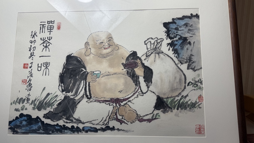 古玩字畫禪茶一味真品鑒賞圖