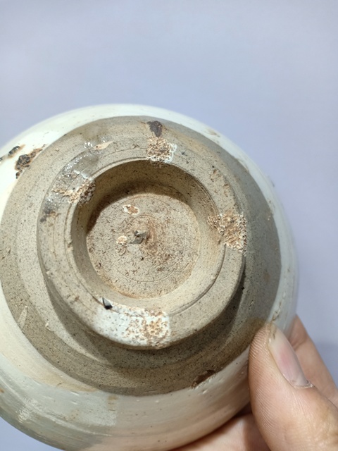 古玩陶瓷磁州窯白地黑花詩文碗真品鑒賞圖