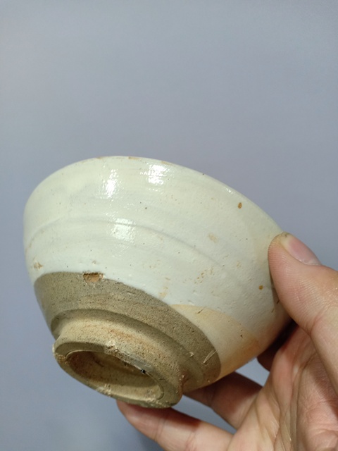 古玩陶瓷磁州窯白地黑花詩文碗真品鑒賞圖