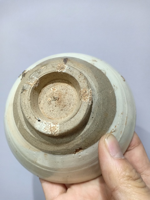 古玩陶瓷磁州窯白地黑花詩文碗真品鑒賞圖