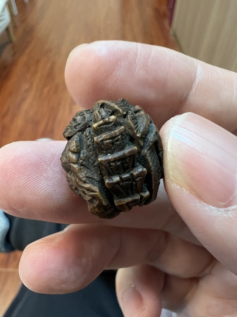 古玩雜項骨雕？真品鑒賞圖