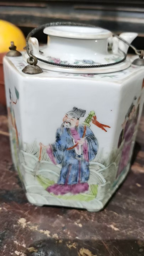 古玩陶瓷溫酒壺真品鑒賞圖