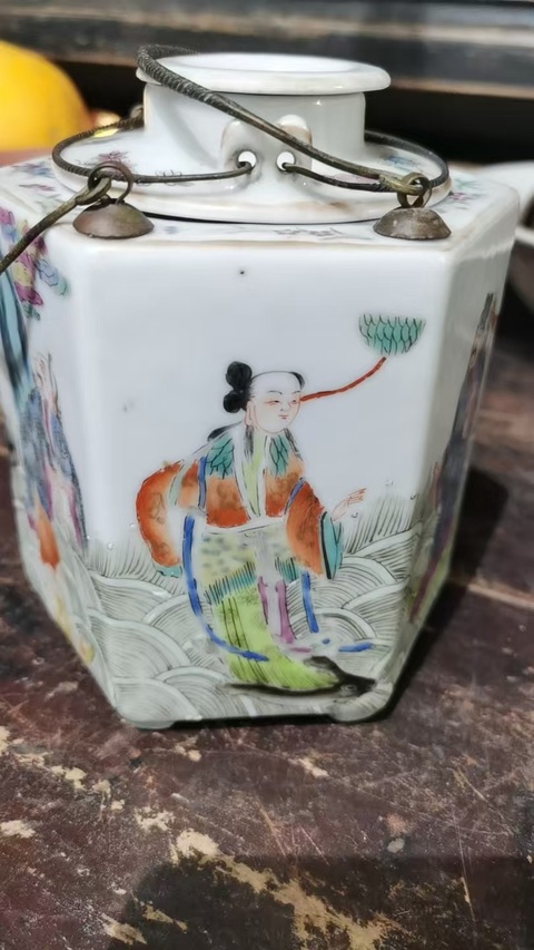 古玩陶瓷溫酒壺真品鑒賞圖