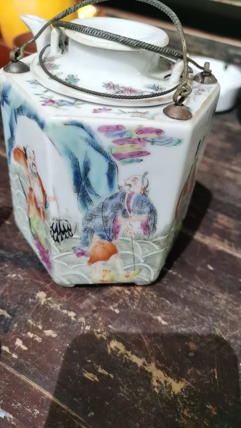 古玩陶瓷溫酒壺真品鑒賞圖