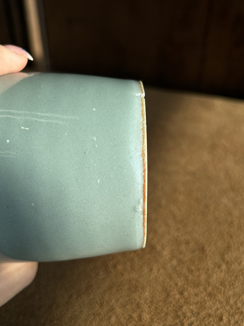 古玩陶瓷龍泉青瓷紙槌瓶，注意品相真品鑒賞圖