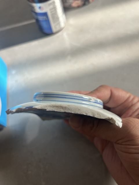 古玩陶瓷青花鳳紋瓷片真品鑒賞圖