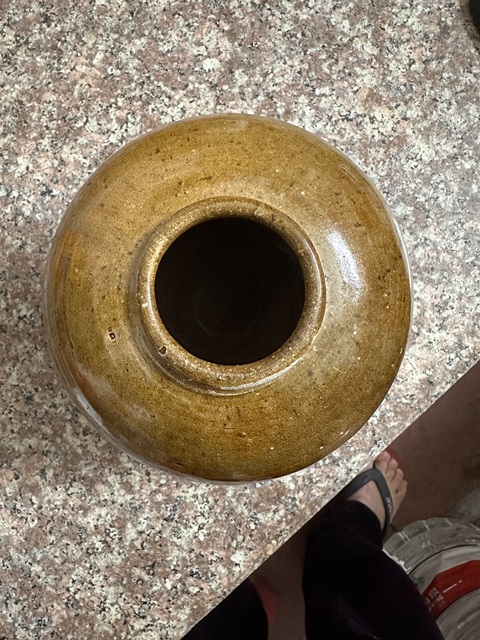 古玩陶瓷唐黃釉萬年罐真品鑒賞圖