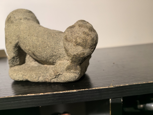 古玩雜項(xiàng)案頭獅真品鑒賞圖