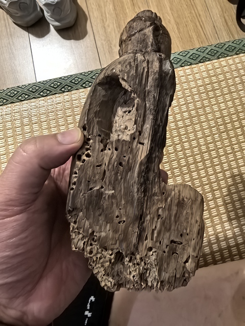 古玩雜項木造像真品鑒賞圖