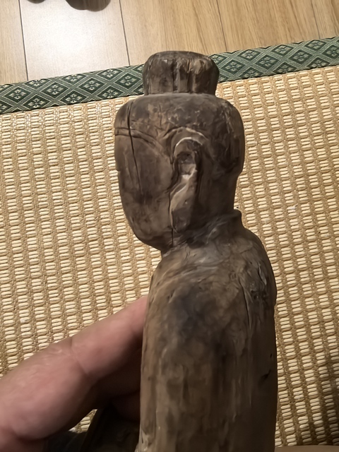 古玩雜項木造像真品鑒賞圖