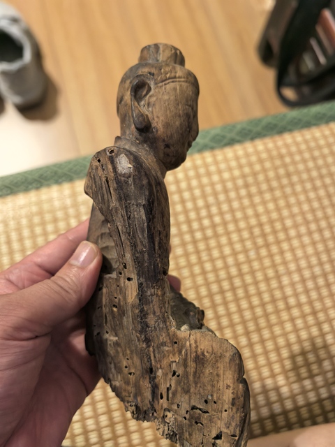 古玩雜項木造像真品鑒賞圖