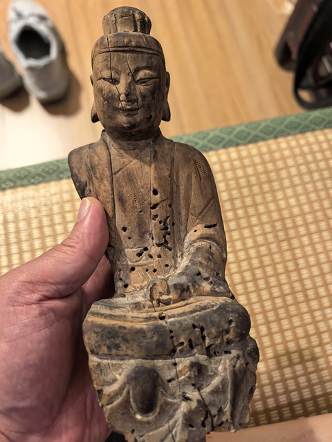 古玩雜項木造像真品鑒賞圖