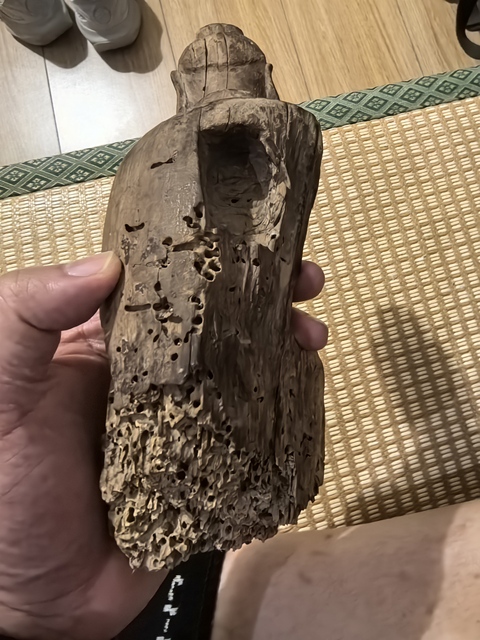 古玩雜項木造像真品鑒賞圖