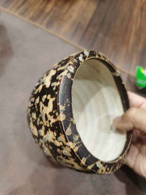 古玩陶瓷吉州窯窯變釉香爐，疑似后掛釉真品鑒賞圖