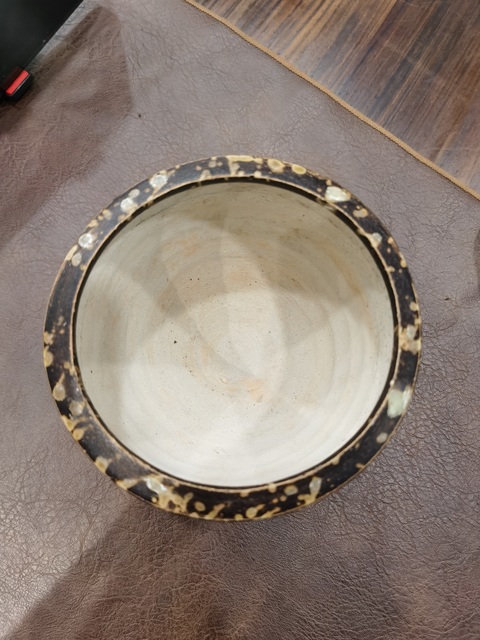 古玩陶瓷吉州窯窯變釉香爐，疑似后掛釉真品鑒賞圖