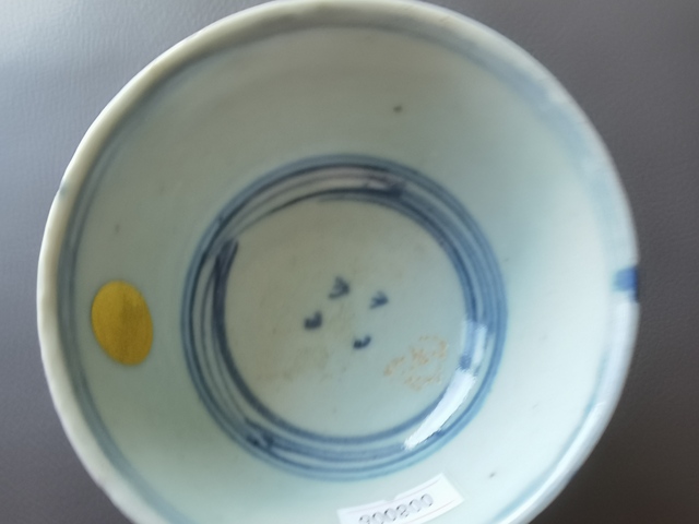 古玩陶瓷玉環底青花碗真品鑒賞圖