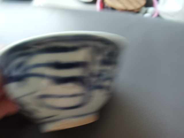 古玩陶瓷玉環底青花碗真品鑒賞圖