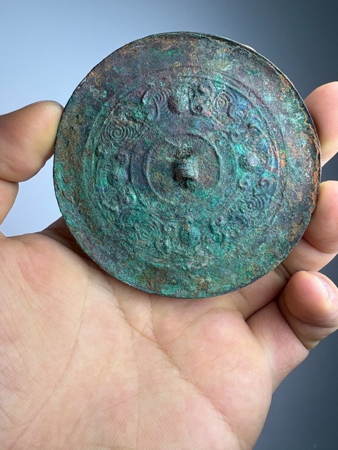 古玩銅器銅鏡真品鑒賞圖