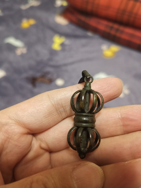 古玩銅器銅金剛杵真品鑒賞圖