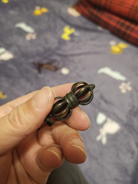 古玩銅器銅金剛杵真品鑒賞圖