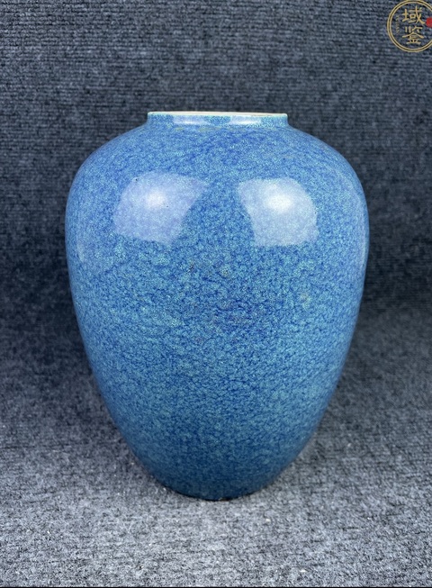 古玩陶瓷清晚·爐鈞釉罐 真品鑒賞圖