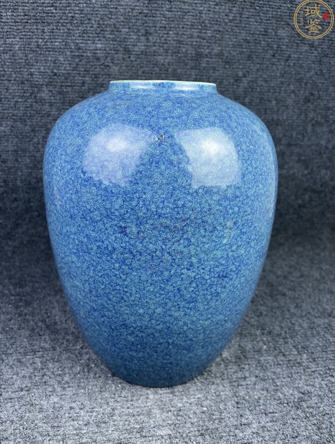 古玩陶瓷清晚·爐鈞釉罐 真品鑒賞圖