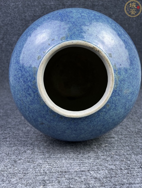 古玩陶瓷清晚·爐鈞釉罐 真品鑒賞圖