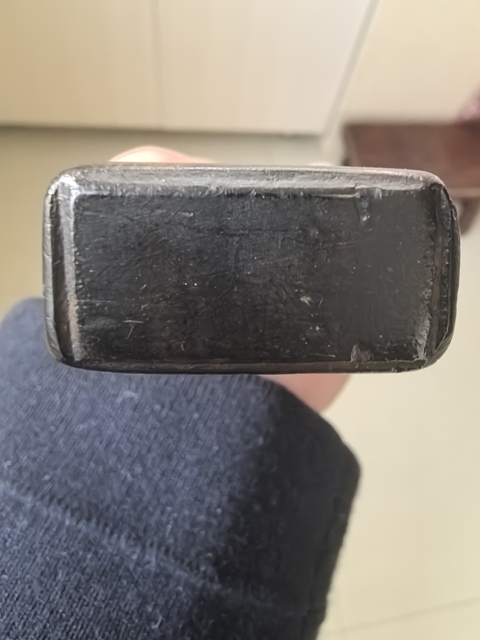 古玩雜項(xiàng)紅木水平尺（中間鑲嵌的水平儀掉了）真品鑒賞圖