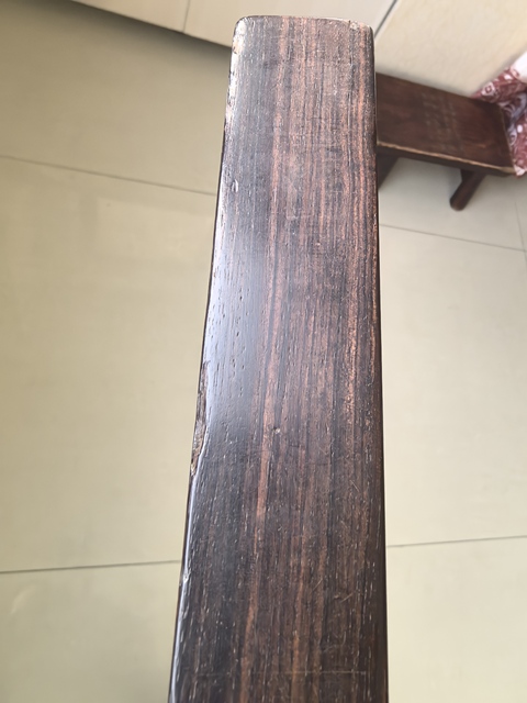 古玩雜項(xiàng)紅木水平尺（中間鑲嵌的水平儀掉了）真品鑒賞圖