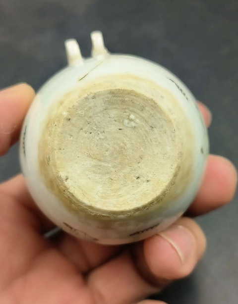 古玩陶瓷粉彩人物故事紋鳥食罐真品鑒賞圖