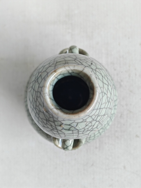 古玩陶瓷哥釉葫蘆瓶拍賣，當前價格398元