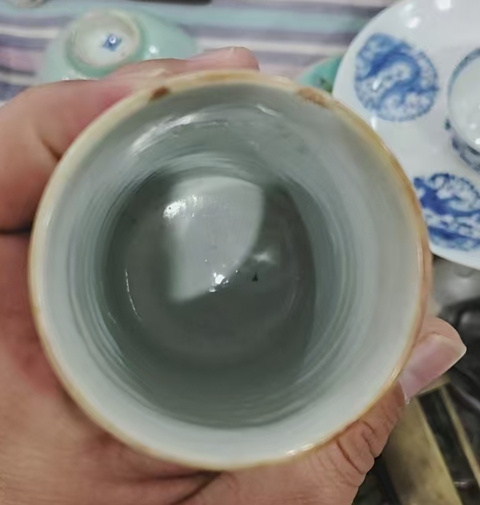 古玩陶瓷清同治?粉彩“魁星點斗”紋束腰筆筒拍賣，當前價格2300元