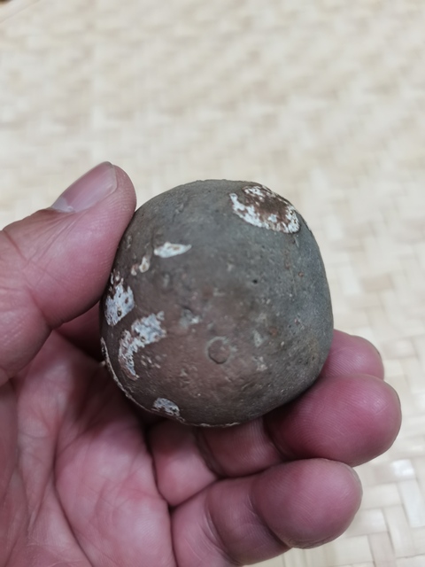 古玩陶瓷宣州窯三孔塤真品鑒賞圖