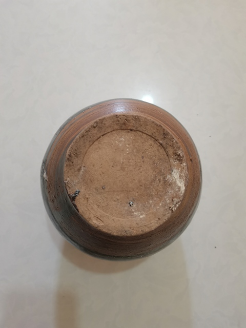 古玩陶瓷山西窯口黑釉四系印花罐真品鑒賞圖