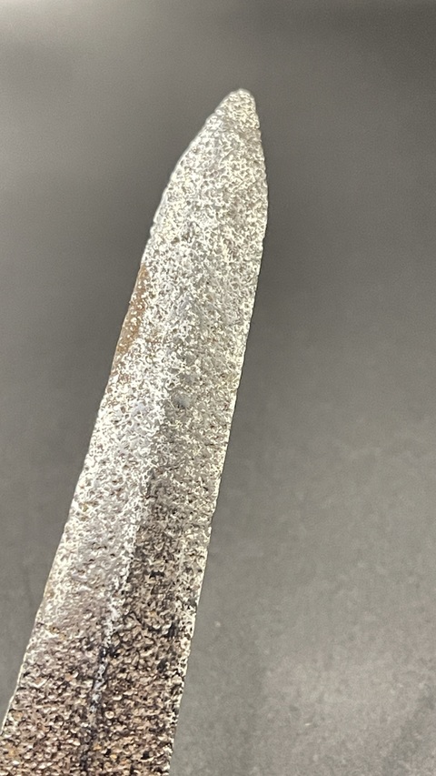 古玩銅器銅匕首帶域鑒保真卡拍賣，當前價格88元