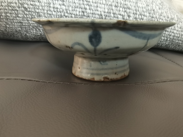 古玩陶瓷青花高足碗真品鑒賞圖