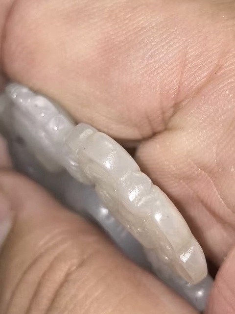 古玩玉器仿古玉人物鏤空佩真品鑒賞圖