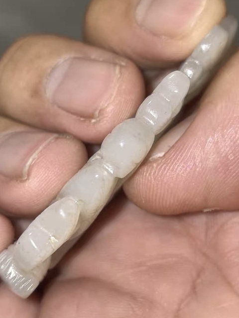 古玩玉器仿古玉人物鏤空佩真品鑒賞圖