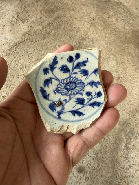 古玩陶瓷青花高足杯標本真品鑒賞圖