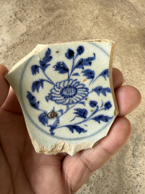 古玩陶瓷青花高足杯標本真品鑒賞圖