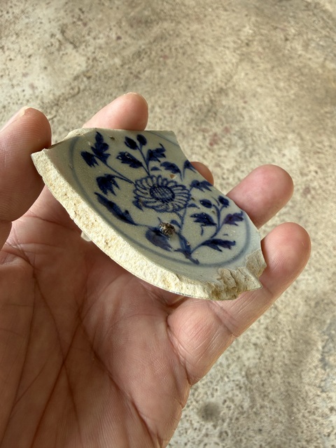 古玩陶瓷青花高足杯標本真品鑒賞圖