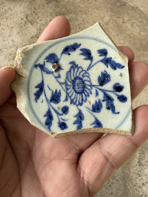 古玩陶瓷青花高足杯標本真品鑒賞圖