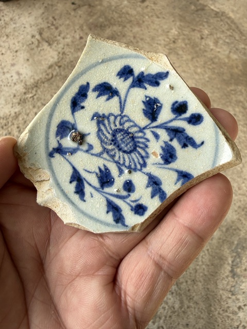 古玩陶瓷青花高足杯標本真品鑒賞圖