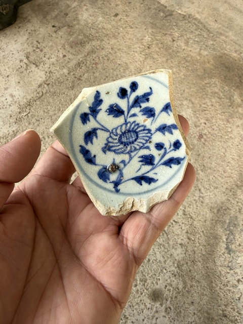 古玩陶瓷青花高足杯標本真品鑒賞圖